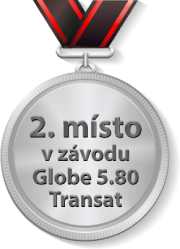 Medaile za druhé místo v závodu Globe 5.80 Transat